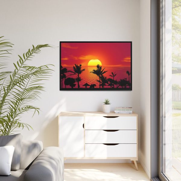 Orange Sky Framed Canvas