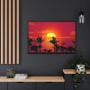 Orange Sky Framed Canvas