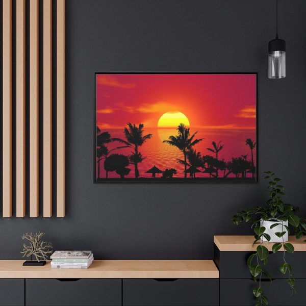 Orange Sky Framed Canvas