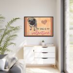 My Dog Is My Valentine Framed Canvas - Image 4