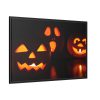Halloween Pumpkin With Candles Inside Framed Canvas