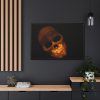 88289-84.jpg Human Skull in Dark Framed Canvas