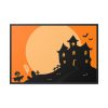88289-86.jpg Haunted House Framed Canvas