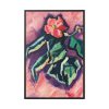 88299-101.jpg Pink Begonias By Marsden Hartley Framed Canvas