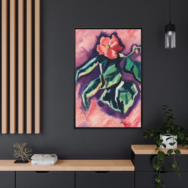 88299-104.jpg Pink Begonias By Marsden Hartley Framed Canvas