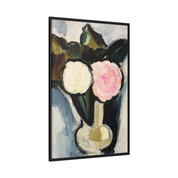 88299-105.jpg Pink and White Flowers in a Vase by Marsden Hartley Framed Canvas