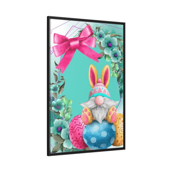 88299-110.jpg Easter Bunny Gnome And Eggs Framed Canvas