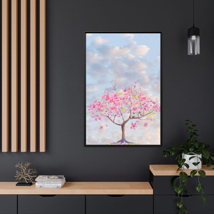 Fantasy Watercolor Tree Framed Canvas - Image 5
