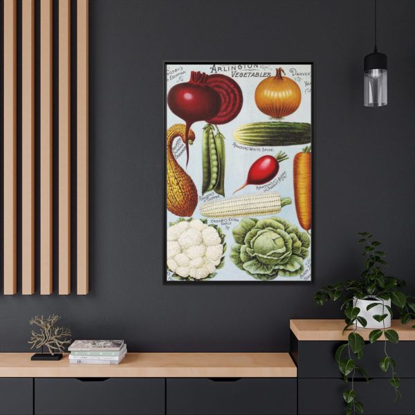 Rawson's Vegetable and Flower Seeds Framed Canvas