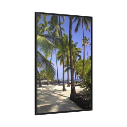 Hawaii City Refuge Hawaiian Framed Canvas