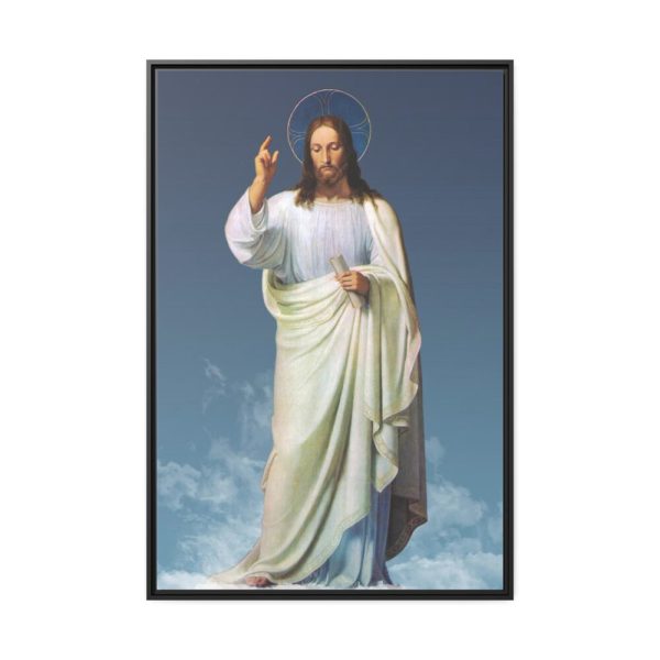 88299-146.jpg Jesus Christ in the Clouds Framed Canvas