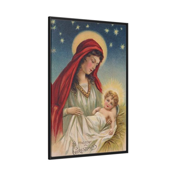 88299-150.jpg Vintage Christmas Jesus Mary Framed Canvas