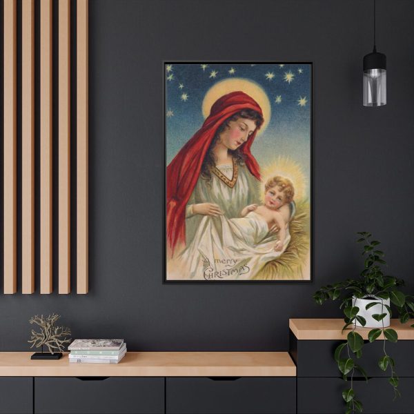 88299-154.jpg Vintage Christmas Jesus Mary Framed Canvas