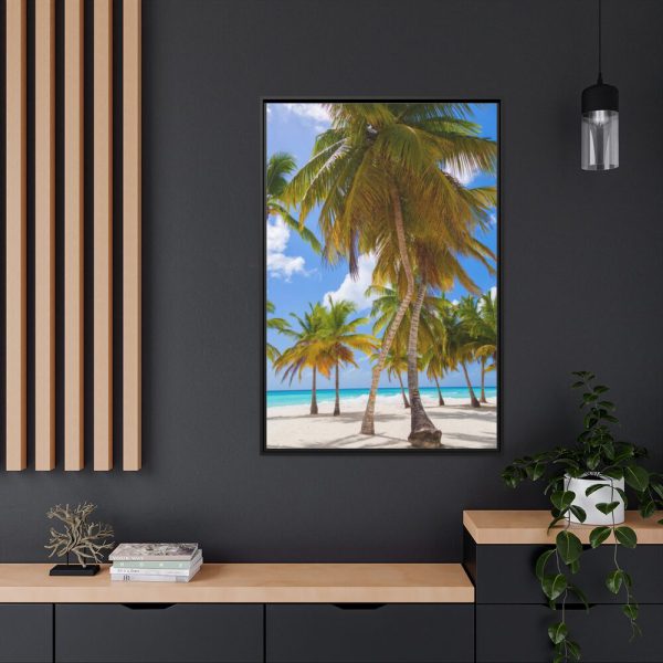 88299-174.jpg Palm Trees On The Beach Framed Canvas