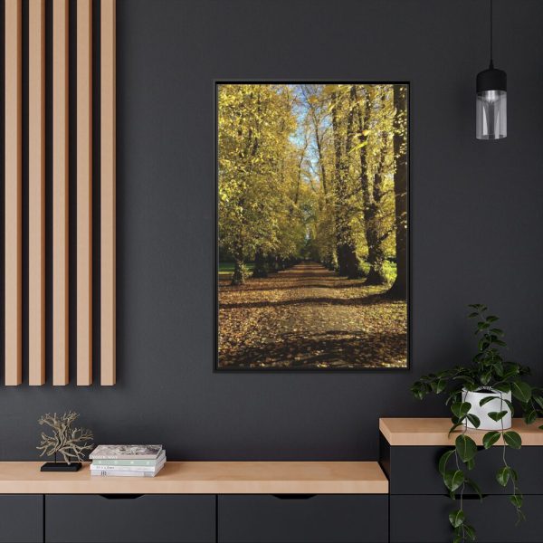 88299-189.jpg Yellow Fallen Leaves From Trees Framed Canvas