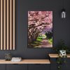 Blossoms Cherry Framed Canvas