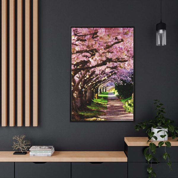 Blossoms Cherry Framed Canvas