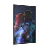 Couple Love Silhouette Framed Canvas