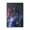 Couple Love Silhouette Framed Canvas