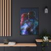 Couple Love Silhouette Framed Canvas
