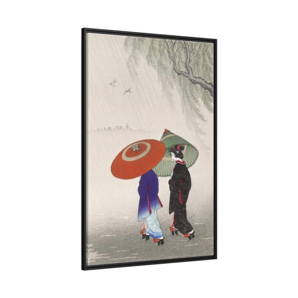 China Woman Geisha Framed Canvas