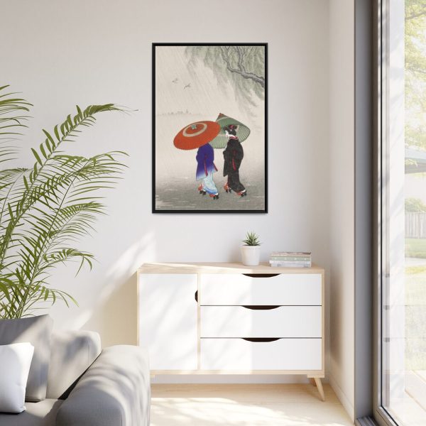 China Woman Geisha Framed Canvas