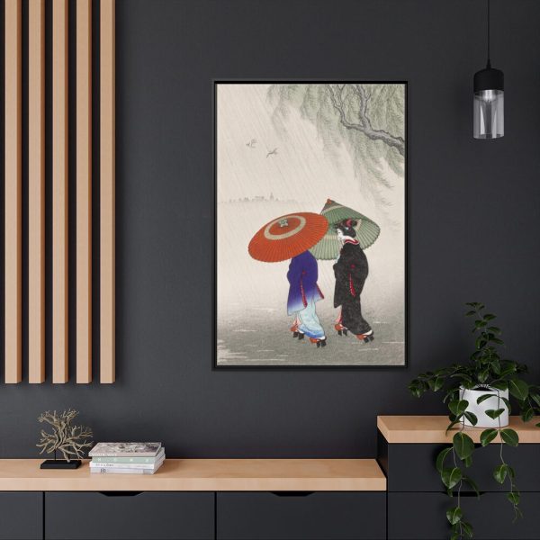 China Woman Geisha Framed Canvas