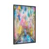 Couple in Rain Framed Canvas