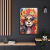 88299-49.jpg Day Of The Dead Portrait Framed Canvas