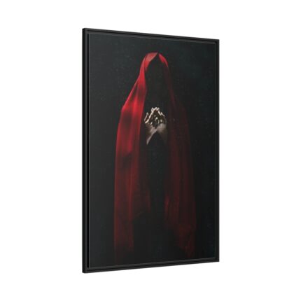 Man in Red Cloak Framed Canvas