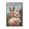 Easter Bunny Easter Eggs Framed Canvas