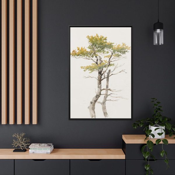 88299-64.jpg Study of Deciduous Tree by Friedrich von Scheidlin Framed Canvas