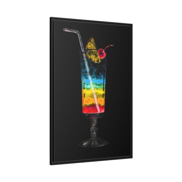 88299-75.jpg Rainbow Coctail Framed Canvas