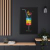 88299-79.jpg Rainbow Coctail Framed Canvas