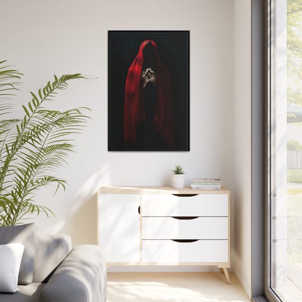 88299-8.jpg Man in Red Cloak Framed Canvas
