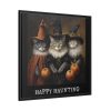 88302-100.jpg Halloween Cats Framed Canvas