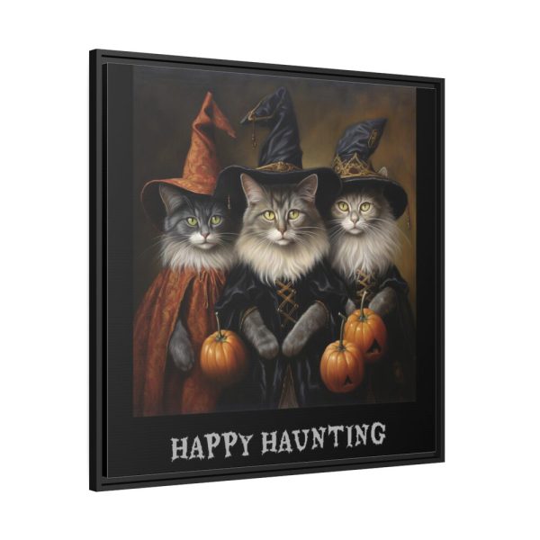 88302-100.jpg Halloween Cats Framed Canvas