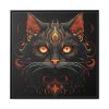 88302-106.jpg Halloween Mystic Black Cat Framed Canvas