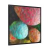 Artistic Easter Eggs Framed Canvas