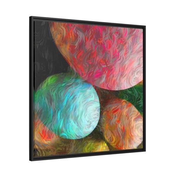 Artistic Easter Eggs Framed Canvas