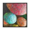 Artistic Easter Eggs Framed Canvas