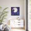 88302-118.jpg Halloween Witch Flying Broom Framed Canvas