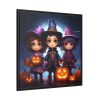 88302-125.jpg Halloween Kids Cartoon Art Framed Canvas
