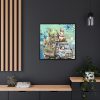 88302-154.jpg Easter Rabbits And Children Framed Canvas