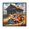 88302-16.jpg Old Red Truck Watercolor Framed Canvas