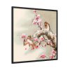 Bird Perching on Tree Top Framed Canvas