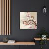 Bird Perching on Tree Top Framed Canvas