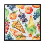 Fruit Seamless Watercolor I Framed Canvas - Image 2