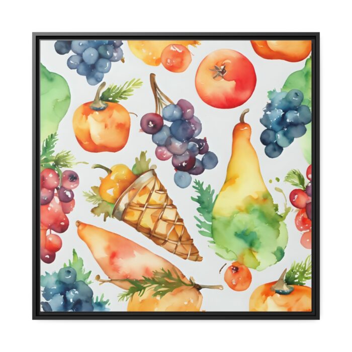 Fruit Seamless Watercolor I Framed Canvas - Image 2