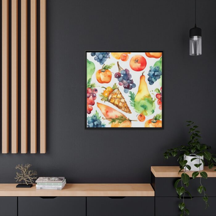 Fruit Seamless Watercolor I Framed Canvas - Image 5